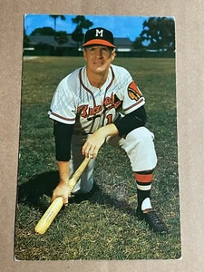 DEL CRANDALL Milwaukee Braves AUTOGRAPHED Bill & Bob Braves Postcard -Posted - Picture 1 of 3