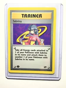 SABRINA - 1a Edición Gimnasio Desafío - 110/132 - Raro - Pokémon - Casi Nuevo - Imagen 1 de 1