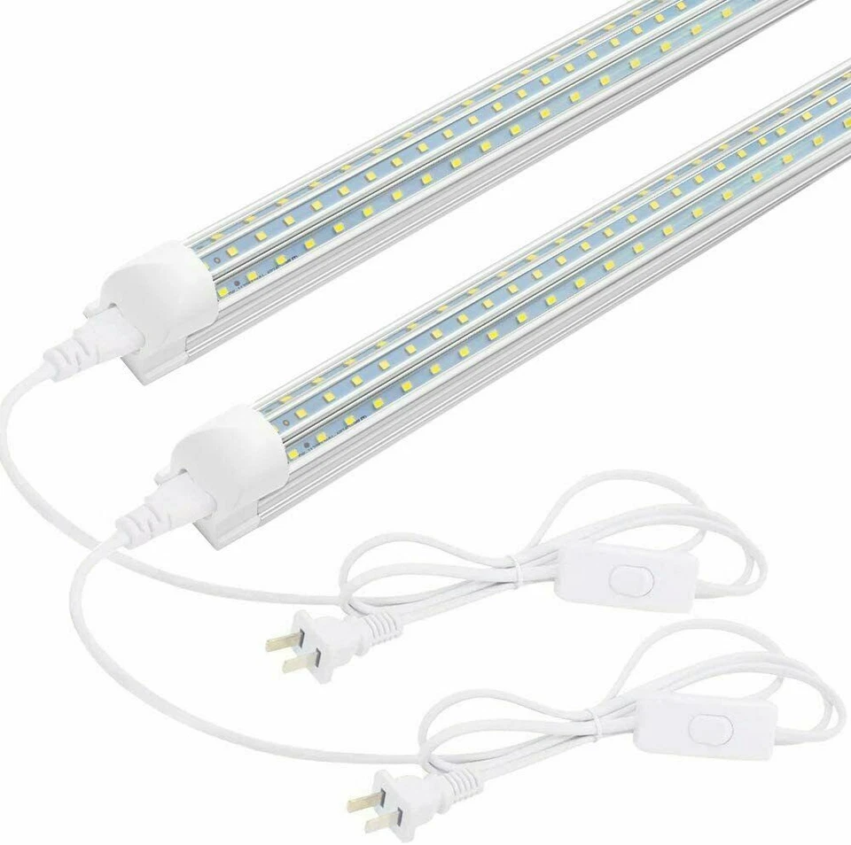 2FT Led Shop Light 2FOOT Led Tube Light 28W T8 Integrated Fixtures 6000K Clear - Image 1 of 4
