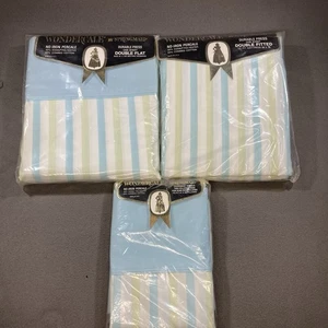 Vintage Springmaid Wondercale Mondbalken Perkal Doppelblätter & King Etuis - Bild 1 von 5