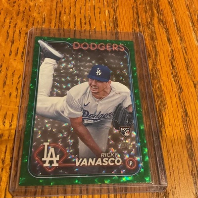 2024 Topps Update Series - Ricky Vanasco #US38 Green Crackle Foilboard /499 (RC) - Image 1 of 4