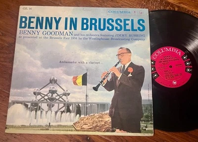 1958 Jazz Big Band 2-LP - BENNY GOODMAN "Benny In Brussels" COLUMBIA #1265 - Image 1 of 2