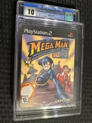 Mega Man Anniversary Collection Playstation 2 PS2 Y Folds Sealed New CGC 10 A++ - Image 1 of 4