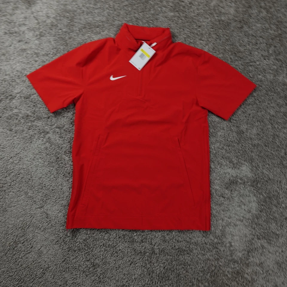 Nike Jacket Mens Small Football Coaches Sideline 1/4 Zip Hoodie Pockets - Image 1 of 4