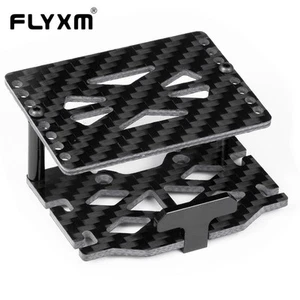 Doppeldecker Kohlefaserplatte Batterie ESC Empfänger Tray für 1/18 TRX4M RC Auto - Bild 1 von 8