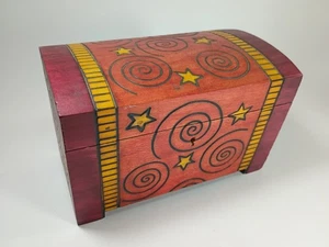 Wood Mystical Fantasy Storage Treasure Box by EWB. - Picture 1 of 14