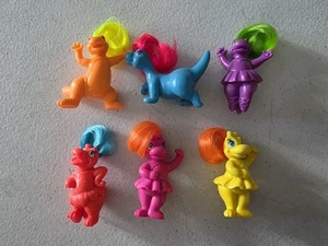 Toy - Meritus Darlin' Dinos Lil' Dinosaurs 1992 Ballerina Figures Set Of 6 - Foto 1 di 19