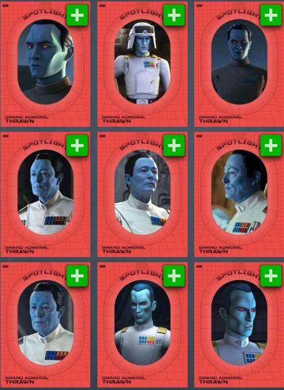 [DIGITAL] Topps Star Wars - Spotlight 25 W2 - Grand Admiral Thrawn Red - Pick - Image 1 of 1