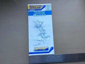 Scottish Citylink Bus Group Route 535 537 Fahrplan April 1986 Corby Rapide  - Bild 1 von 6