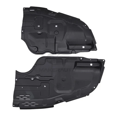 Engine Splash Shield For Toyota Avalon 2005-2010 Left & Right Black Set of 2 - Image 1 of 4