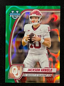 Jackson Arnold 2024 Bowman U Chrome Green Wave /99 - Picture 1 of 2