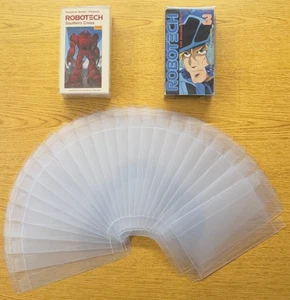 25 Standard VHS Cassette SIZE A Clear Plastic Box Sleeve Protectors Case Display - Bild 1 von 3