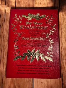 Helen Steiner Rice Red Booklet Christmas Verses Poems 9th Printing 1971 - Picture 1 of 6