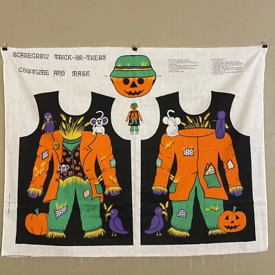 Disfraz de Espantapájaros de Halloween, Panel de Tela de Coser Corte Máscara Foto 1 de 4