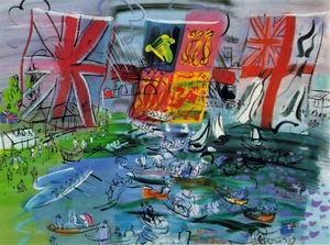 Raoul Dufy Henley Regatta 1933 17"x 22" Archival Art Print - Picture 1 of 1