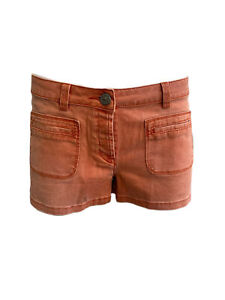 Maison Scotch Women's Orange Pocket Shorts #843 No Size NWT