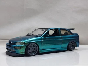 Bburago 1/24 Ford Escort Rs Cosworth Custom Modified Model Restored - Picture 1 of 15