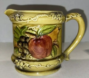 Signed Geo Z Lefton 3743 Japan Ceramic Handpaint Still Life Creamer Art Pottery - Bild 1 von 12