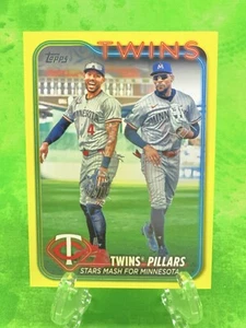 TWINS Pillars - Correa - Buxton - Yellow - 2024 Topps Update #US289 Minn Twins - Picture 1 of 10