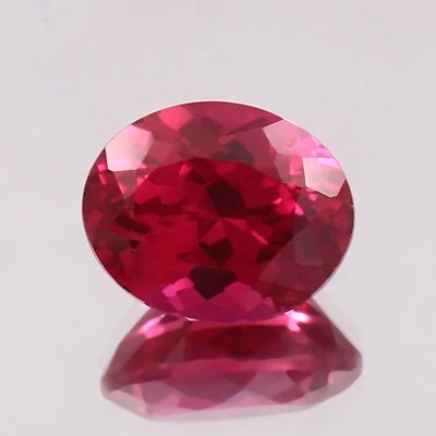 Fine Quality Natural Pegion Red Mozambique Ruby Loose Oval Gemstone Cut 10x8 MM - Image 1 of 4