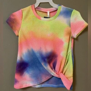 GTOG Girls Tie Dye Top Age 4-6 Pink, Purple, Blue, Green, & Orange NWT  XS - Picture 1 of 6