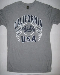 Nueva Camisa Point California Unisex Adulto Gris Informal Camiseta Mezcla Algodón Mediana - Imagen 1 de 3