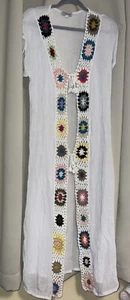 C. H Impressions Crochet Cover Up Dress  Sz L - Picture 1 of 5