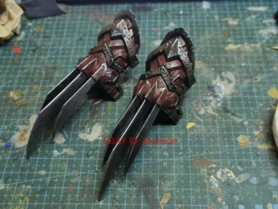 Modelo de arma de resina con garra de acero para figura de orco Memorytoys MithrilAction 1/10 Foto 1 de 4