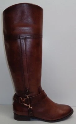 Alex Marie Size 5.5 M TAYLOUR Brown Leather Riding Boots New Womens Shoes - Image 1 of 4