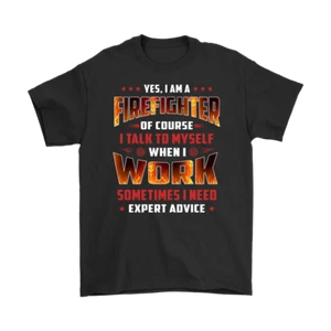 Proud Firefighter Tee Shirt - Yes, I Am A Firefighter Funny T Shirt for Dad Mom - Picture 1 of 5