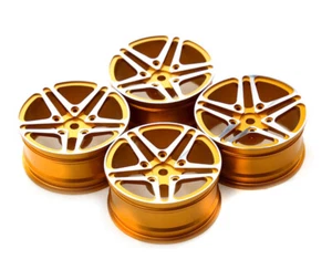 Dual 5 Spoke Alloy Wheel Set (4) for 1/10 On-Road Touring W=26mm - Picture 1 of 1