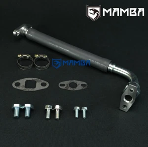Turbo Oil Return Line Mitsubishi 4G63T Lancer EVO 4 5 6 7 8 9 w/ Garrett T3 T4 - Picture 1 of 6