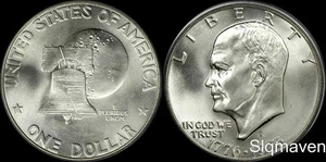 1976 S 40% Silver Eisenhower Dollar Choice/Gem Bu - Picture 1 of 1