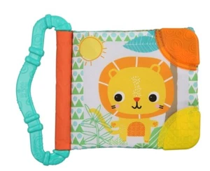 New Bright Starts Teethe & Read Take-Along Toy Soft Book Ages 3 months + Crinkle - Picture 1 of 4
