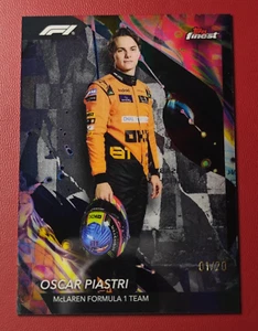 2024 Topps Finest Uncommon Oscar Piastri #108 01/20 First Print - Picture 1 of 3