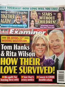 National Examiner Tom Hanks George Clooney Brad Pitt Stars without Children 2023 - Picture 1 of 1