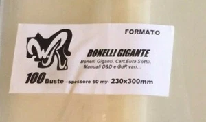 100 BUSTE WR "BONELLI GIGANTE" 23x30 cm x Bonelli Gigante Cartonati Eura sottili - Picture 1 of 1