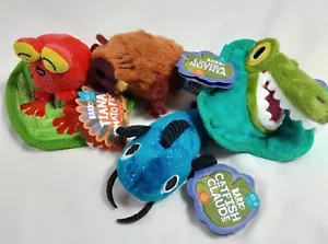 New, Set Of 4, 5” BARK BOX “Bow Wow Bayou” Dog Chew Crinkle Plush Toys - Picture 1 of 7