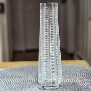 Vintage Pressed Glass Optical Vase by Milos Filip - Czech Republic - Picture 1 of 16