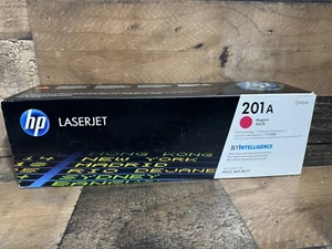 HP CF403A 201A Magenta Cartridge Genuine New OEM Sealed Box Free Shp - Picture 1 of 3