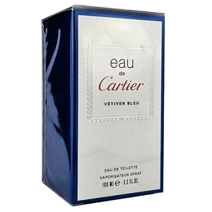 CARTIER Eau de Cartier Vetiver Bleu Eau de Toilette 100 ml - Vintage - Imagen 1 de 1