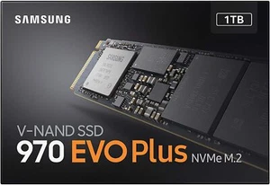 Samsung SSD 970 980 1TB, 2TB, 500GB 250GB PCIe M.2 (2280) NVMe EVO Plus 3500MB/s - Picture 1 of 22