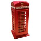 Telephone Booth/Phone Red Box London Souvenir Die Cast Metal Money Bank 