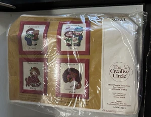 Crewel Embroidery Kit Creative Circle Christmas is caring peace sharing loving - Picture 1 of 4