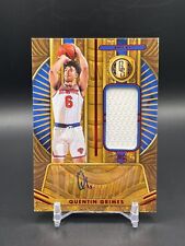 2021-22 Chronicles Gold Standard Quentin Grimes RC Jersey Auto Red #GSJ-QGR