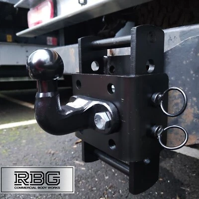 Juego de placas de caída de enganche de remolque ajustable y bola de remolque de 50 mm Maypole camiones tractores 4x4 - Imagen 1 de 4