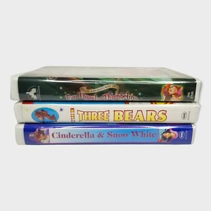 Goodtimes Movie Classics VHS Three Bears Cinderella Snow White Thumbelina - Picture 1 of 9
