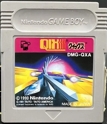 Game Boy GB - Qix - Only Cartridge - DMG-QXA - Image 1 of 2