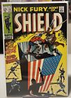NICK FURY AGENT OF SHIELD 13 1. Super-Patriot 1969 Silver Age Marvel HIGH GRADE