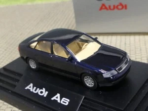 1/87 Wiking Audi A6 blu scuro 132255dbl - Foto 1 di 2